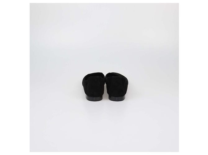 Hermès Hermes Black Suede Holy Slip On Flats Nero - vista 5
