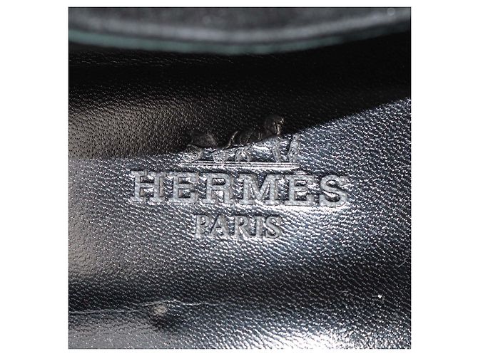 Hermès Hermes Black Suede Holy Slip On Flats Nero - vista 6