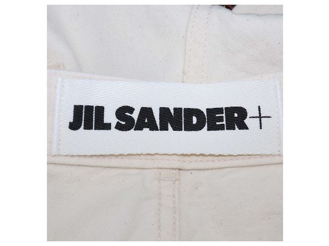 Mini Short de Denim Crema Jil Sanders Crudo - vista 5