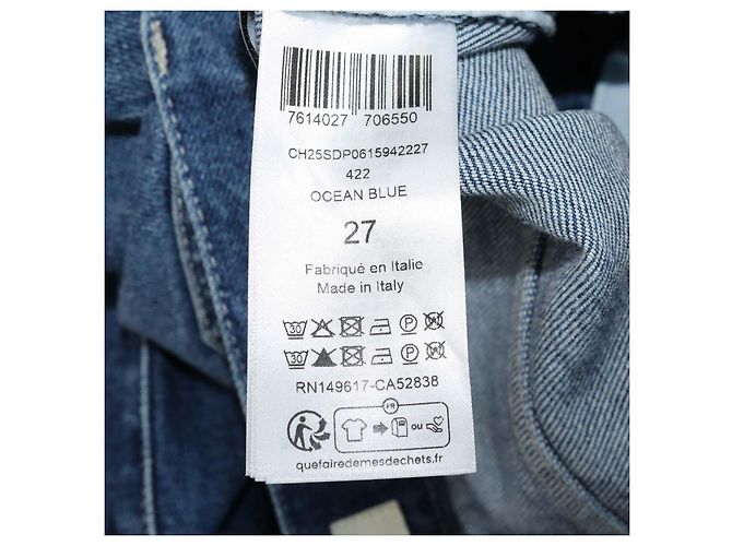 Chloé Pantalones rectos de denim Ocean Blue Chloe Azul - vista 6