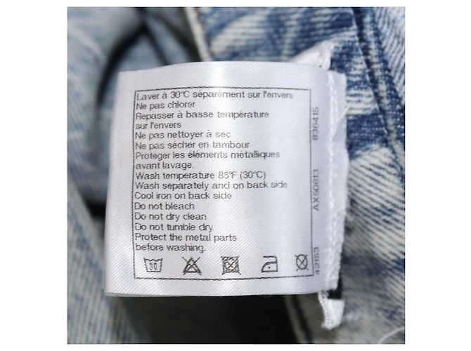 Pantalones rectos de denim azul lavado Chanel - vista 6