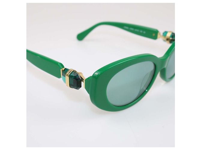 Gafas de sol Swarovski Green Cat Eye Verde - vista 6