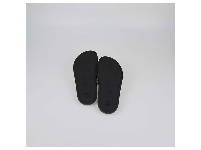 Sandali slide LV Bliss in pelle nera Louis Vuitton Nero - vista 6