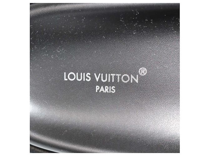 Sandali slide LV Bliss in pelle nera Louis Vuitton Nero - vista 7