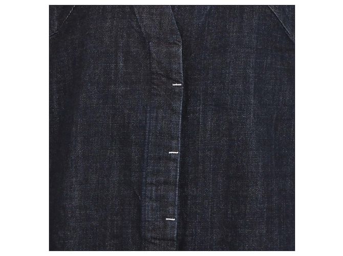 Chaleco oversized sin mangas con cuello en V en denim azul Jacquemus - vista 5