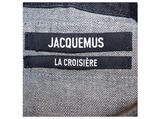 Chaleco oversized sin mangas con cuello en V en denim azul Jacquemus - vista 6