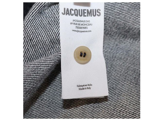 Chaleco oversized sin mangas con cuello en V en denim azul Jacquemus - vista 7