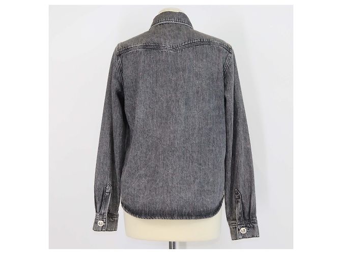 Maje Grey Denim Jacket - view 3