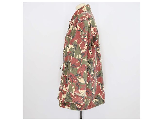 Paco Rabanne Giacca in denim di cotone Rabanna con stampa camo multicolore - vista 2