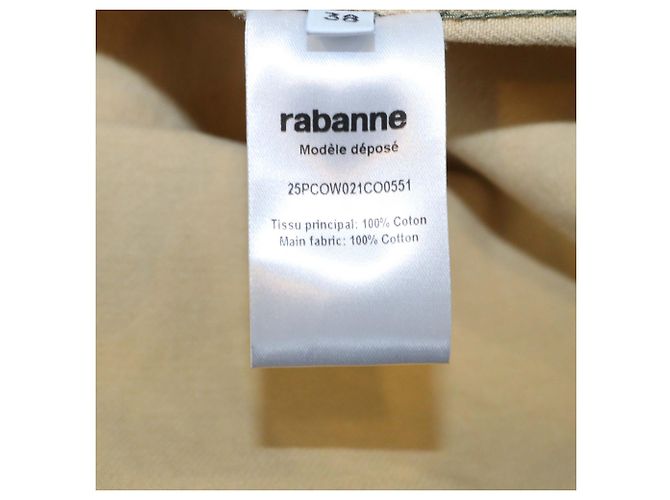 Paco Rabanne Giacca in denim di cotone Rabanna con stampa camo multicolore - vista 6