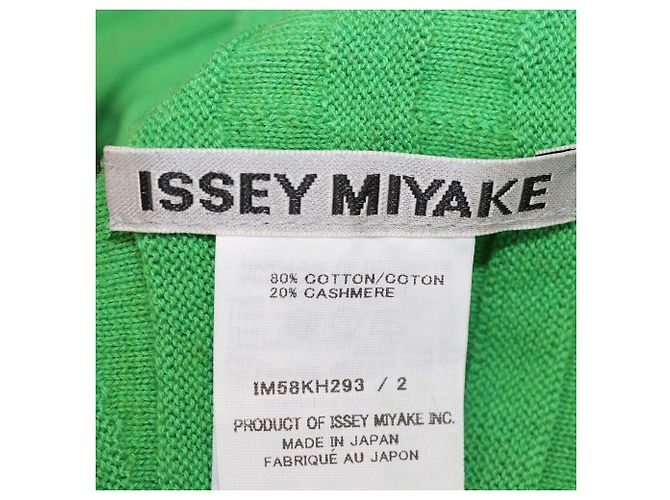 Issey Miyake Midikleid aus Baumwollstrick mit Rollkragen in Grün - Ansicht 5