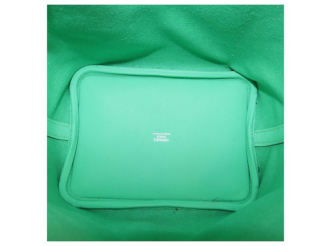 Hermès Borsa Picotin 18 Hermes Vert Toile Geoland e pelle Swift Cargo Comics Verde chiaro - vista 6
