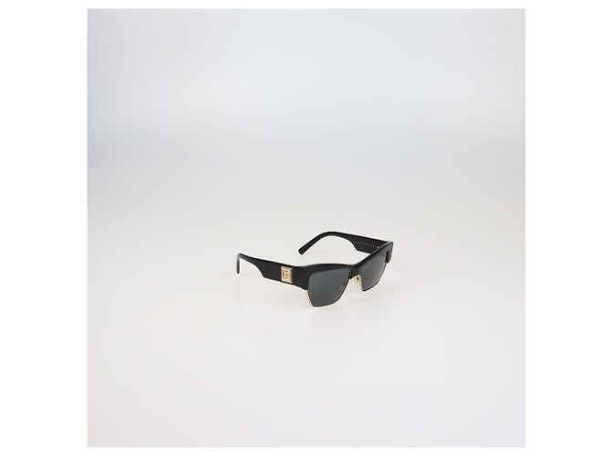 Gafas de sol Dolce & Gabbana Cat Eye de acetato negro - vista 2