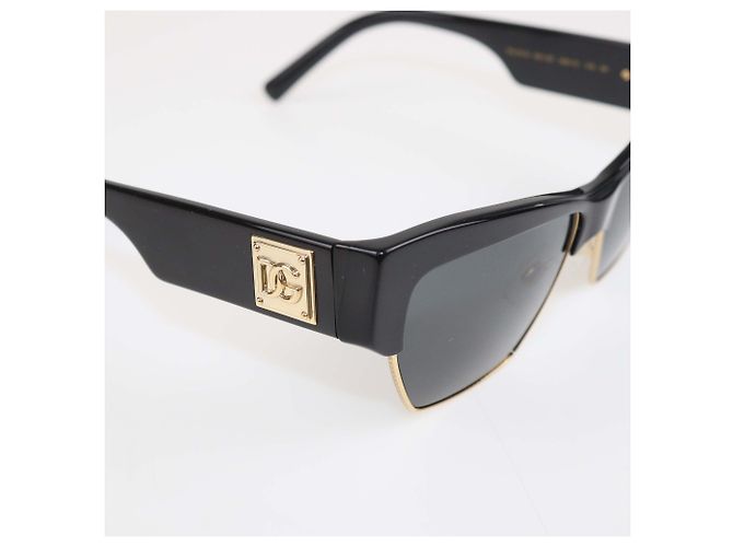 Gafas de sol Dolce & Gabbana Cat Eye de acetato negro - vista 6