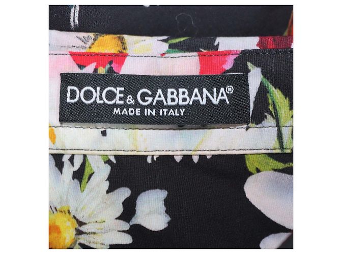 Dolce & Gabbana Kurzarmhemd aus Baumwolle mit multicolorigem Blumenprint Mehrfarben - Ansicht 5