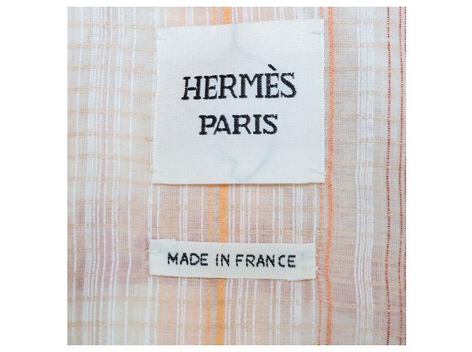 Hermès Hermes Orange Silk Blend Coloriages de Jour Strickjacke mit Reißverschluss - Ansicht 5