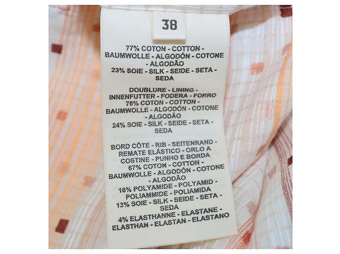 Hermès Hermes Orange Silk Blend Coloriages de Jour Strickjacke mit Reißverschluss - Ansicht 6