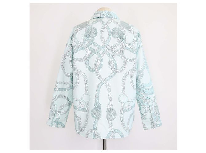 Hermès Hermes Palefroi Remix Wendepullover aus Polyester Mist Green - Ansicht 3