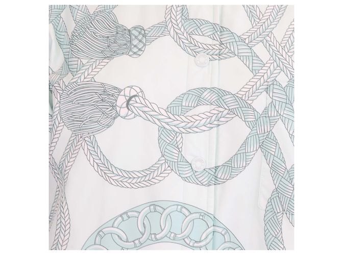 Hermès Hermes Palefroi Remix Wendepullover aus Polyester Mist Green - Ansicht 4