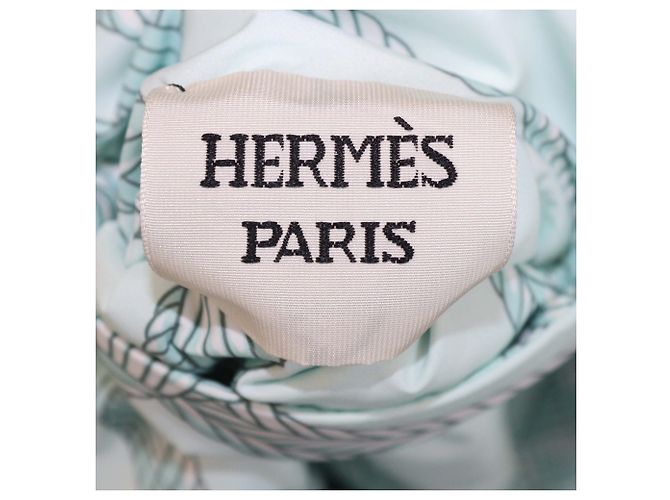 Hermès Hermes Palefroi Remix Wendepullover aus Polyester Mist Green - Ansicht 5