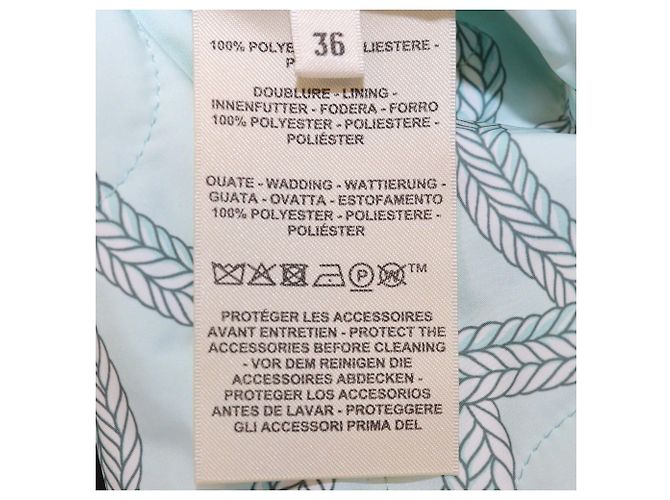 Hermès Hermes Palefroi Remix Wendepullover aus Polyester Mist Green - Ansicht 6