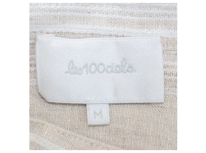 Autre Marque Set Tunica a Maniche Lunghe e Pantaloni Kora in Lino Beige Les 100 Ciels - vista 5