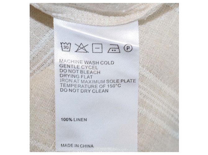 Autre Marque Set Tunica a Maniche Lunghe e Pantaloni Kora in Lino Beige Les 100 Ciels - vista 6