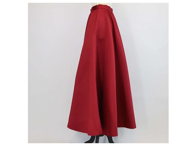 Autre Marque Falda Maxi ABACO Max Mara Studio en jersey sintético granate metalizado Castaño - vista 2
