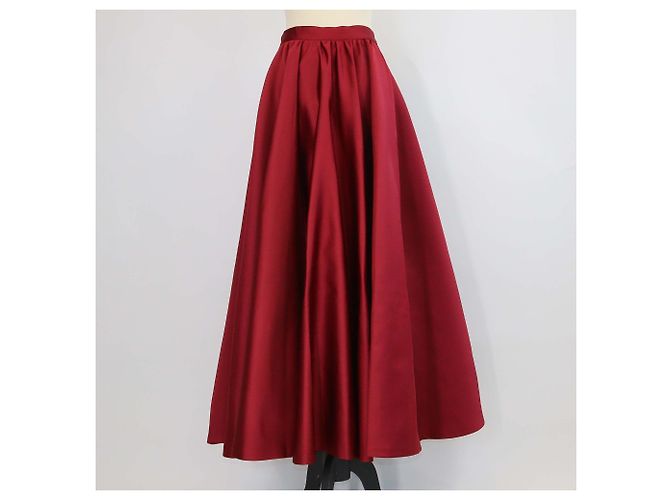 Autre Marque Falda Maxi ABACO Max Mara Studio en jersey sintético granate metalizado Castaño - vista 3