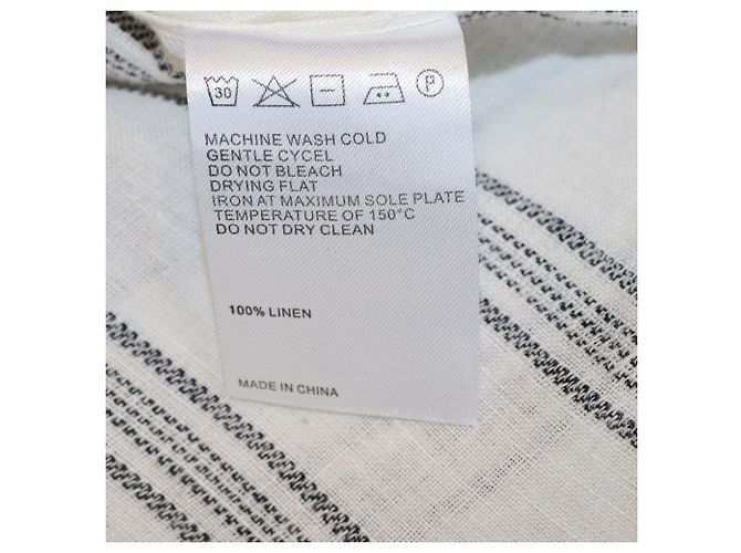 Autre Marque Ensemble Tunique à Manches Longues et Pantalon Kora en Lin Blanc Les 100 Ciels - vue 6