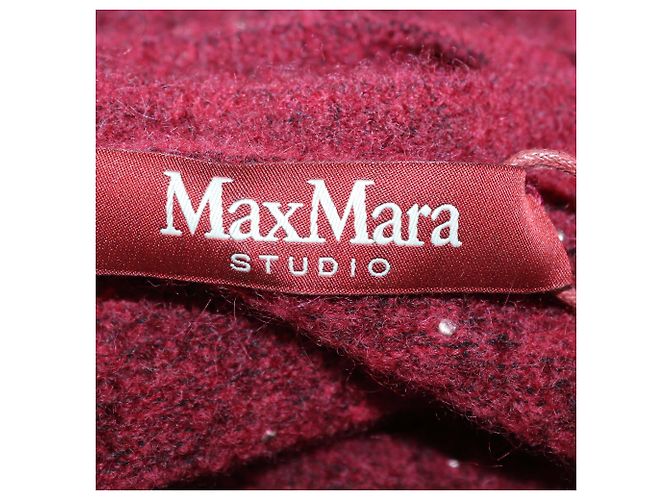 Autre Marque Jersey Max Mara Studio de mohair granate Rally con adornos Castaño - vista 5