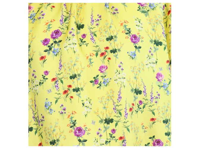 Blusa Pedale Max Mara de seda amarilla con estampado floral Amarillo - vista 4