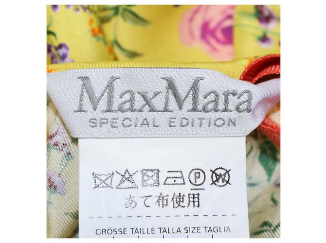 Blusa Pedale Max Mara de seda amarilla con estampado floral Amarillo - vista 5