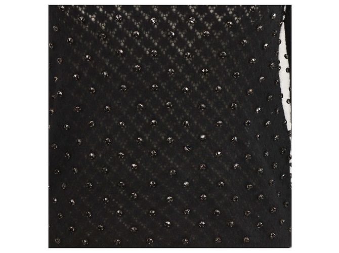 Autre Marque Max Mara Studio Black Mohair Rally Bestickter Pullover Schwarz - Ansicht 4