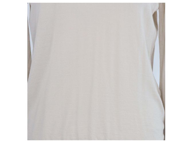 Autre Marque Max Mara S beiger Strickpullover aus Wolle mit Rundhalsausschnitt - Ansicht 4