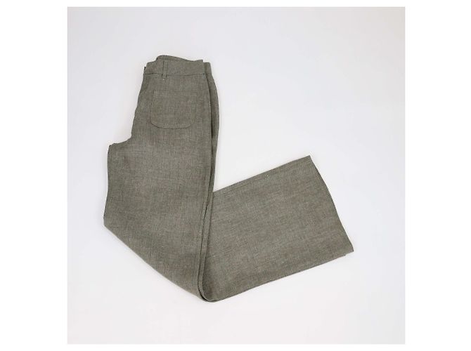 Pantalones anchos Danbeth de lino verde claro Loro Piana - vista 3