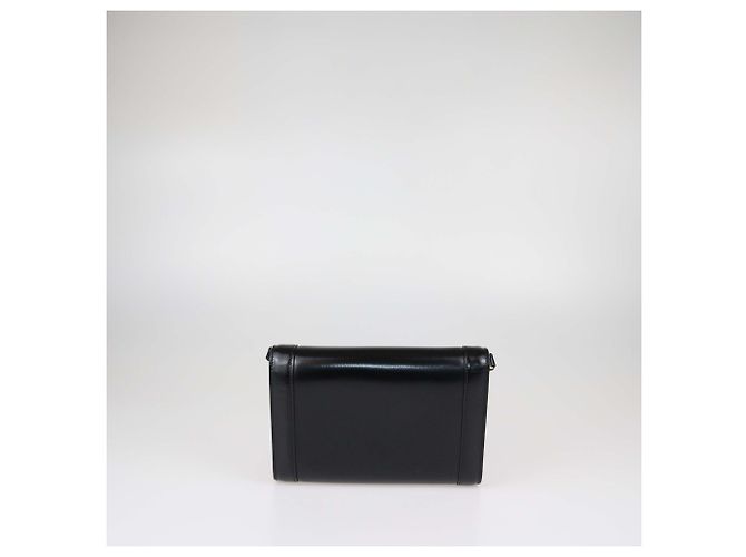 Céline Borsa a tracolla Celine Triomphe in pelle lucida nera Nero - vista 3