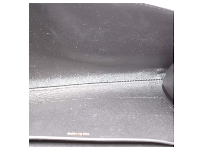 Céline Borsa a tracolla Celine Triomphe in pelle lucida nera Nero - vista 6