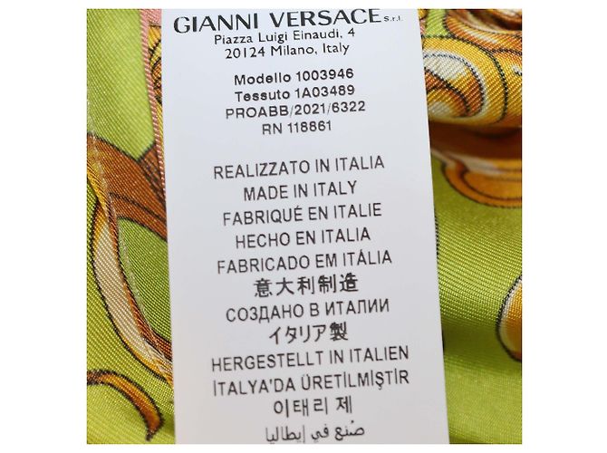 Camicia Versace Heritage Fit in seta con stampa barocca multicolore - vue 6