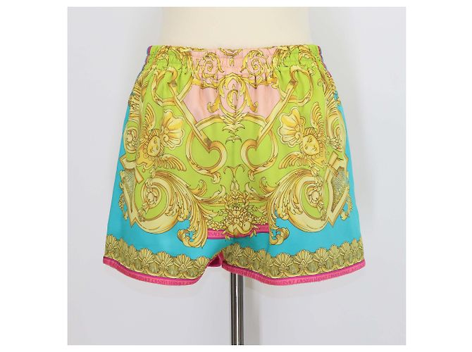 Versace Multicolor Polyester Mini-Shorts mit Medusa Renaissance Print Mehrfarben - Ansicht 3