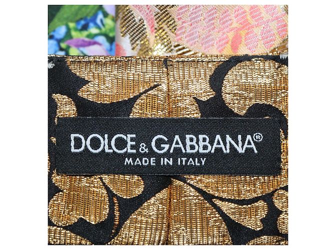 Dolce & Gabbana Multicolor Fabric Blend Brocade Patchwork High Waist Shorts - view 5
