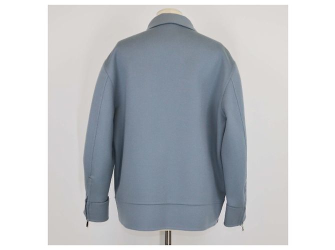 Valentino Grey Virgin Wool Zip-Up Jacket - view 3