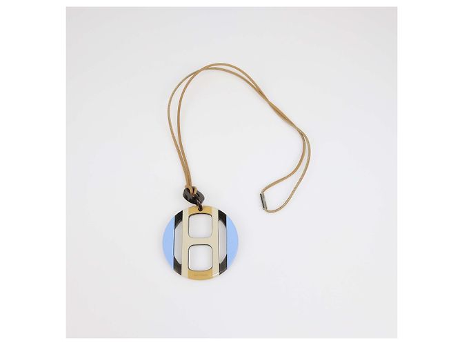 Hermès Collana pendente Hermes Multicolor Lacquered Hord H Equipe - vista 2