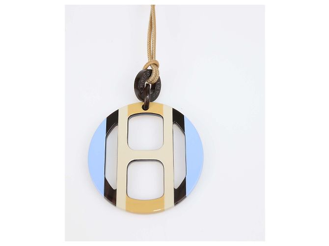 Hermès Collana pendente Hermes Multicolor Lacquered Hord H Equipe - vista 3