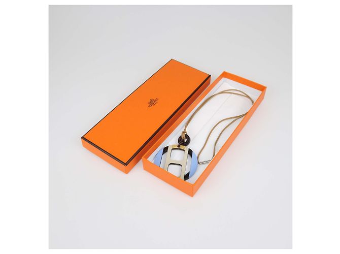 Hermès Collana pendente Hermes Multicolor Lacquered Hord H Equipe - vista 6