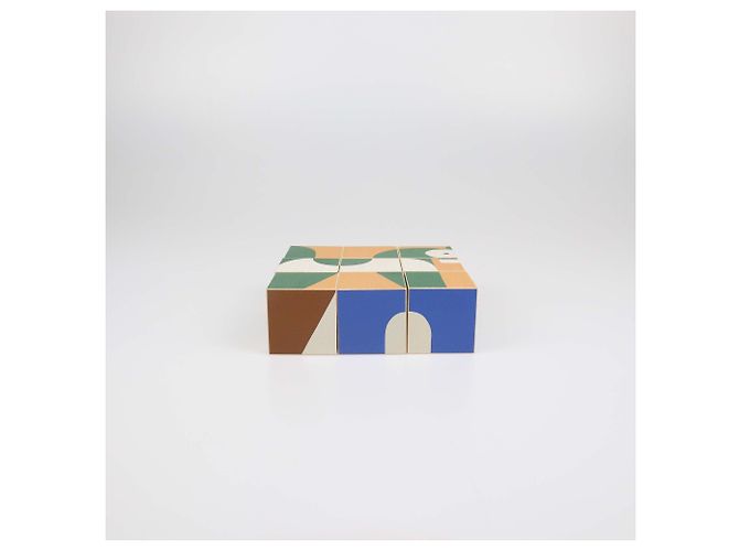 Hermès Hermes Multicolor Maple Wood Animaux Blocks Cube Game Multiple colors - view 2