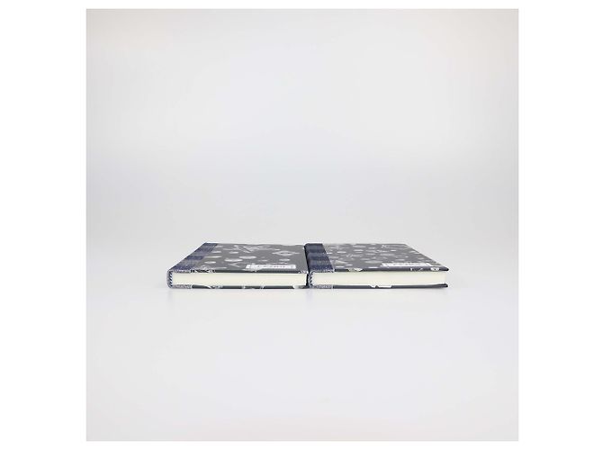 Fendi Midnight Blue and Silver Geometric Notebooks Silvery - view 3