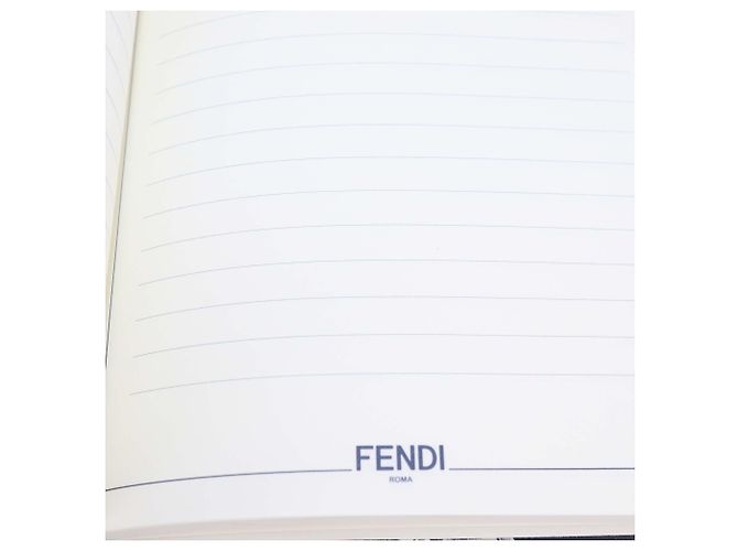 Fendi Midnight Blue and Silver Geometric Notebooks Silvery - view 4
