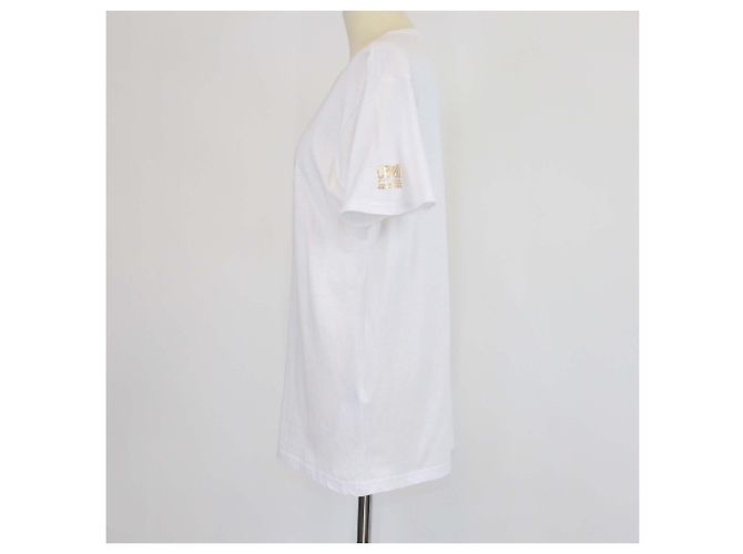 Autre Marque Camiseta Cavalli Class de algodón blanco con estampado de logo - vista 2