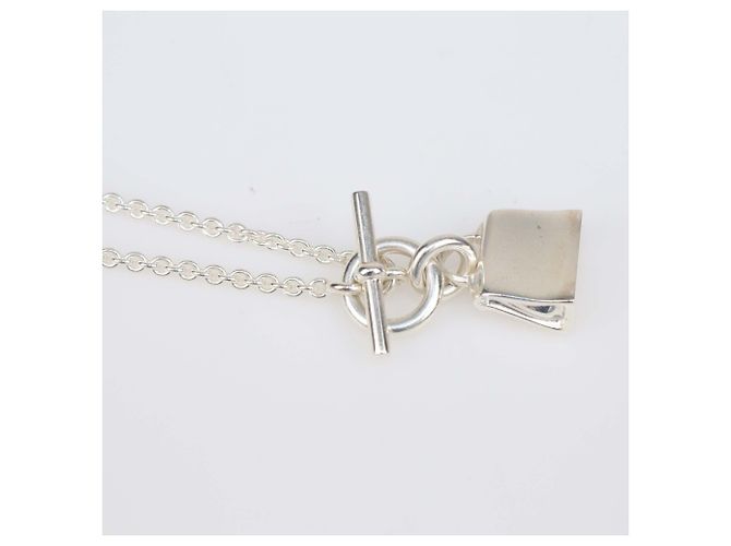 Hermès Collana con pendente Hermes Sterling Silver Amulettes Kelly Argento - vista 5